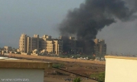 نجاة بحاح والوزراء إثر قصف مقر الحكومة اليمنية بعدن