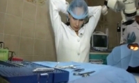 بالفيديو : طبيبة تخرج دودة من عين صبي بورقة ريحان