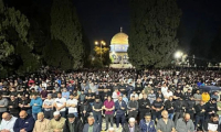40 ألف مصلٍ أدوا صلاتي العشاء والتراويح في المسجد الأقصى المبارك