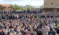 الآلاف في مسيرة الغضب في قلنسوة