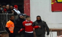 إعتقال مشجع من كفرمندا بعد دخوله الملعب خلال مباراة سخنين وتل ابيب