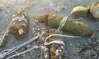 العثور على عدة قذائف هاون قديمة على ضفاف بحيرة طبريا