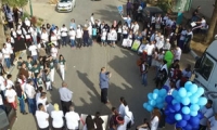 مسيرة قطرية لاطفال طيف التوحد في كفر برا بمناسبة 