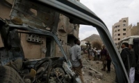 طائرات التحالف تقصف مباني حكومية يسيطر عليها الحوثيون