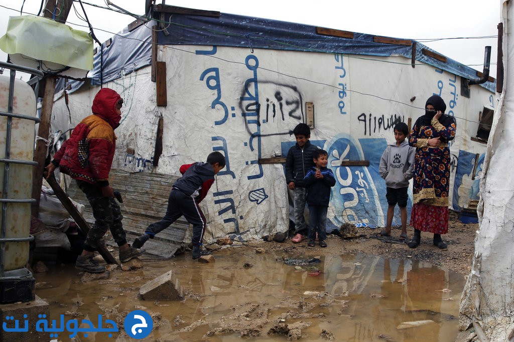 عاصفة نورما تشل مناطق في لبنان واللاجئون الأكثر تضررا