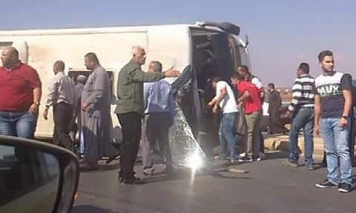  مصرع 6 اشخاص و36 إصابة بحادث تدهور حافلة اربد